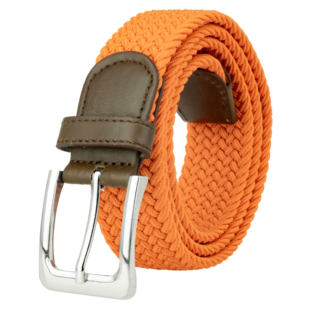 Gelante Canvas Elastic Fabric Woven Stretch Multicolored Braided Belts