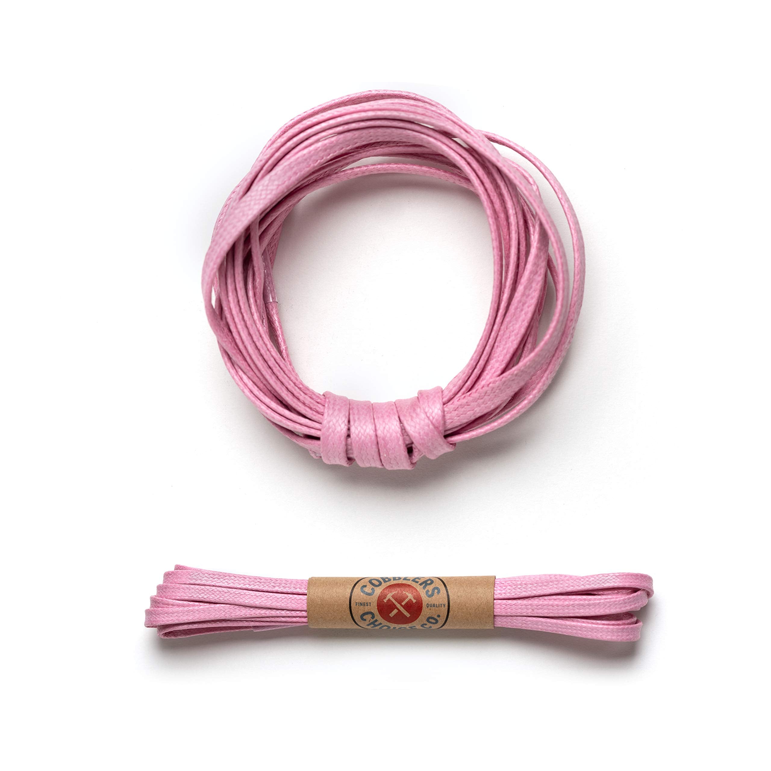 Premium Flat Waxed Cotton Boot Laces - Cobbler's Choice Shoe Laces - Durable and Beautiful!