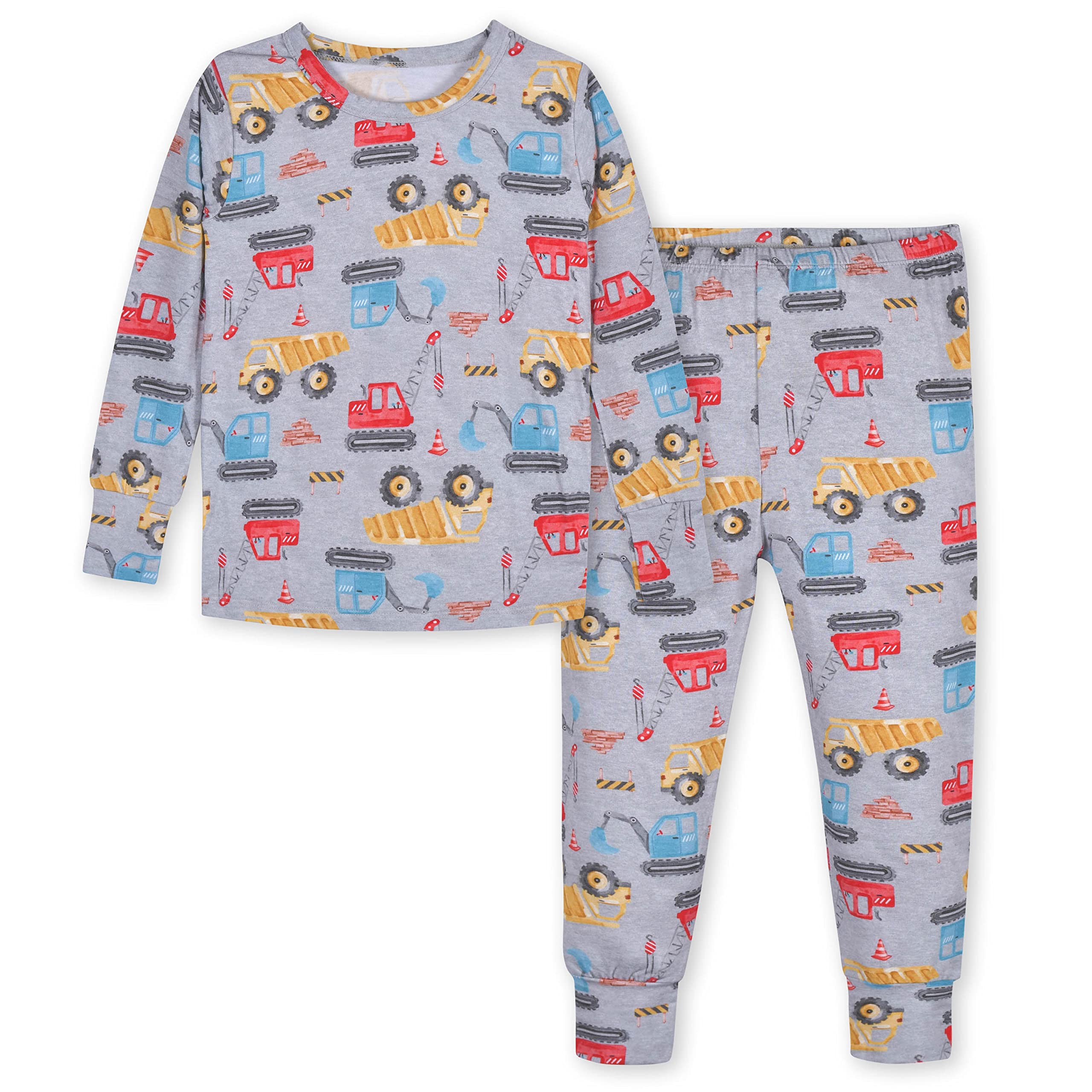 Gerber Unisex Baby Toddler Buttery Soft 2-Piece Snug Fit Pajamas with Viscose Made from Eucalyptus