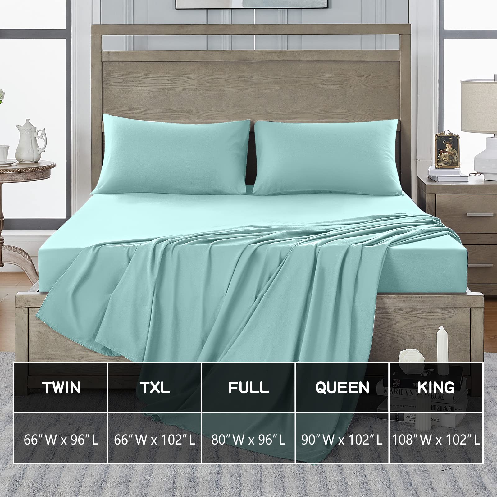 FreshCulture Twin XL Flat Sheet - Hotel Quality Twin XL Flat Sheet Only - Brushed Microfiber Top Sheet - Ultra Soft & Breathable - Wrinkle-Free - Easy Care - Single Flat Sheet (Twin XL, Beige)