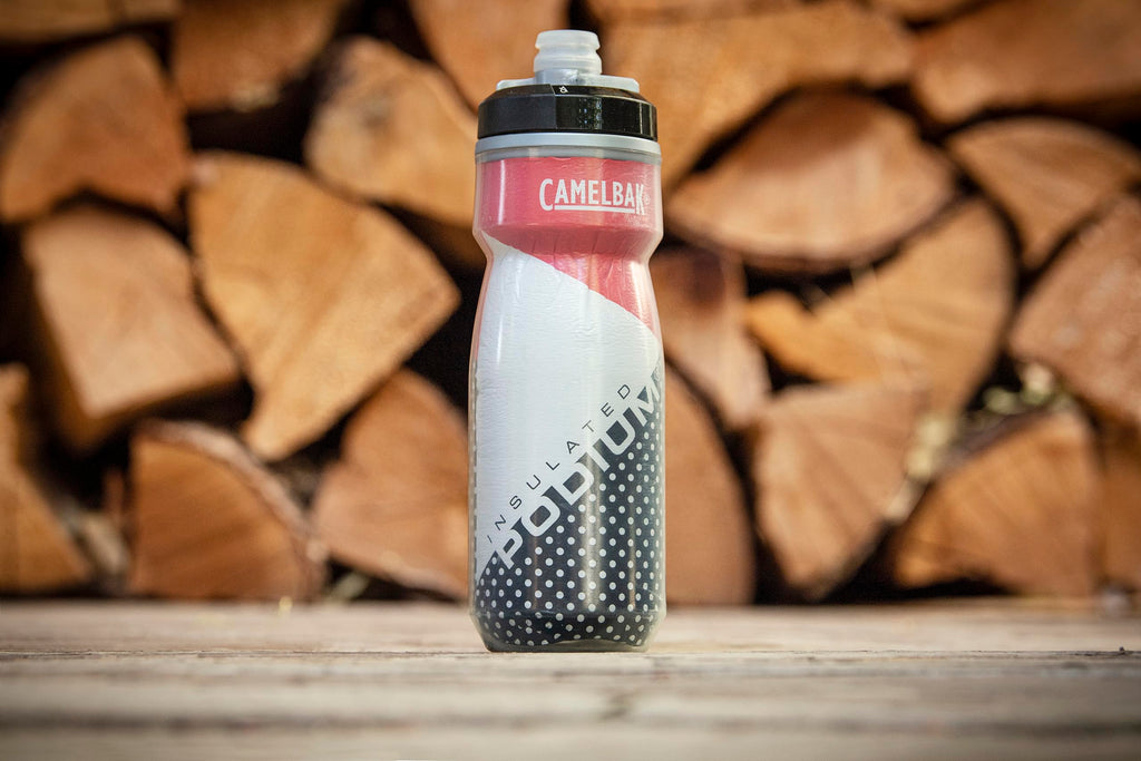 CamelBak Podium Chill Insulated Bike Squeeze Water Bottle, Cold Retention for Cycling, 24oz, Reflective Ghost