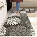 HEBE Anti Fatigue Kitchen Rugs Sets of 2, Non Slip Kitchen Mats for Floor, Waterproof Cushioned Comfort Standing Carpet for Kitchen Sink, Home Office, Laundry Room