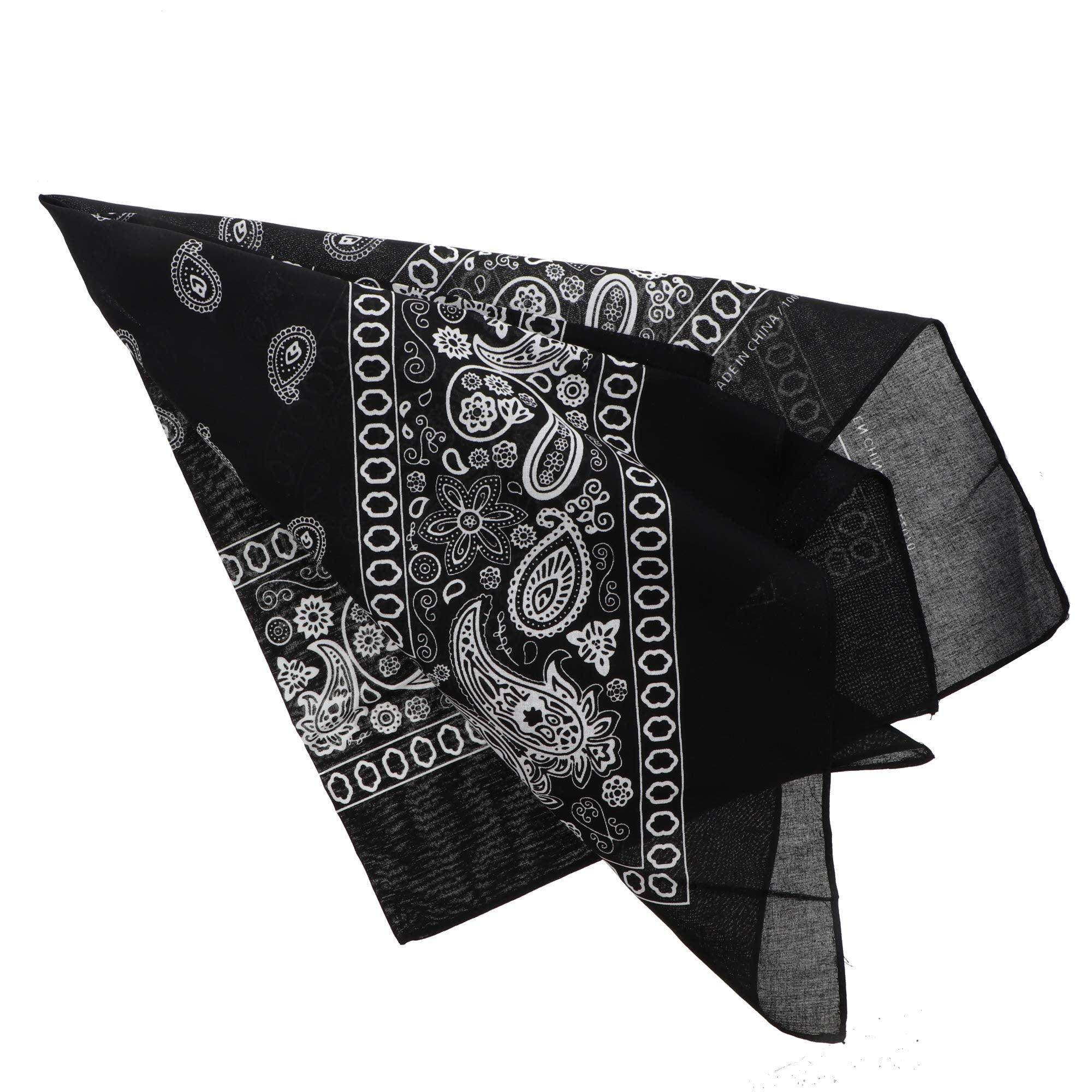 Motique Accessories Extra Large Paisley Bandana 27x27 Inch