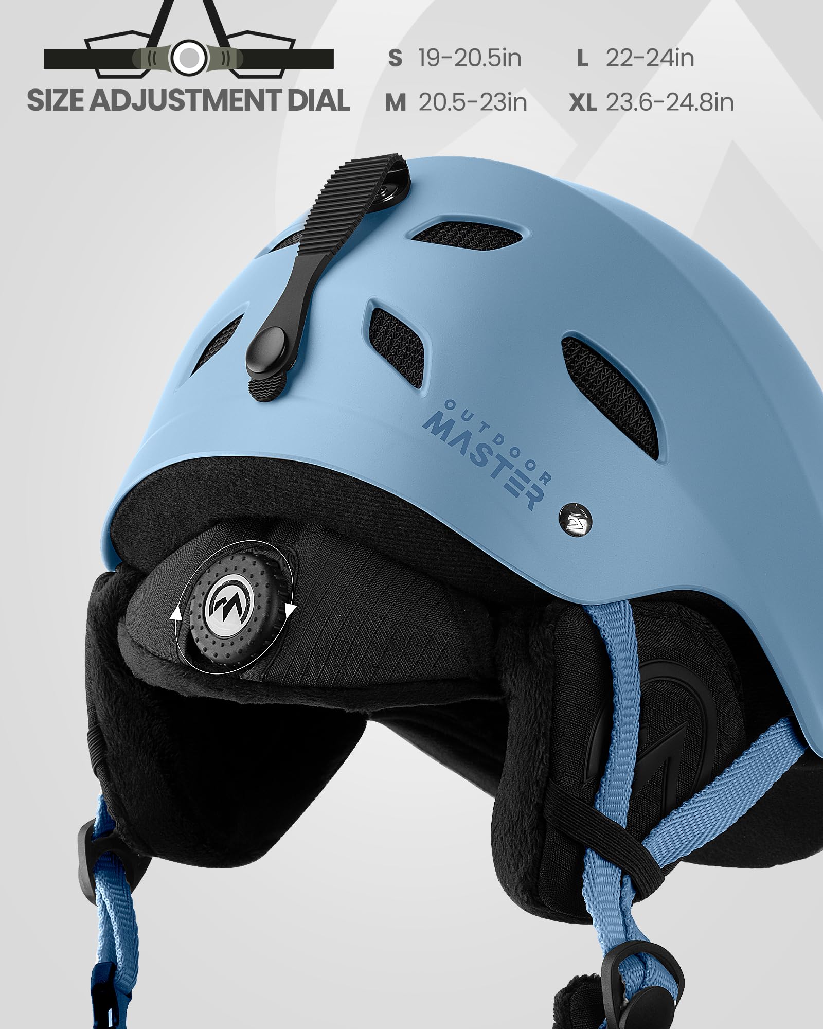 OutdoorMaster Kelvin Ski Helmet - Snowboard Helmet for Men, Women & Youth
