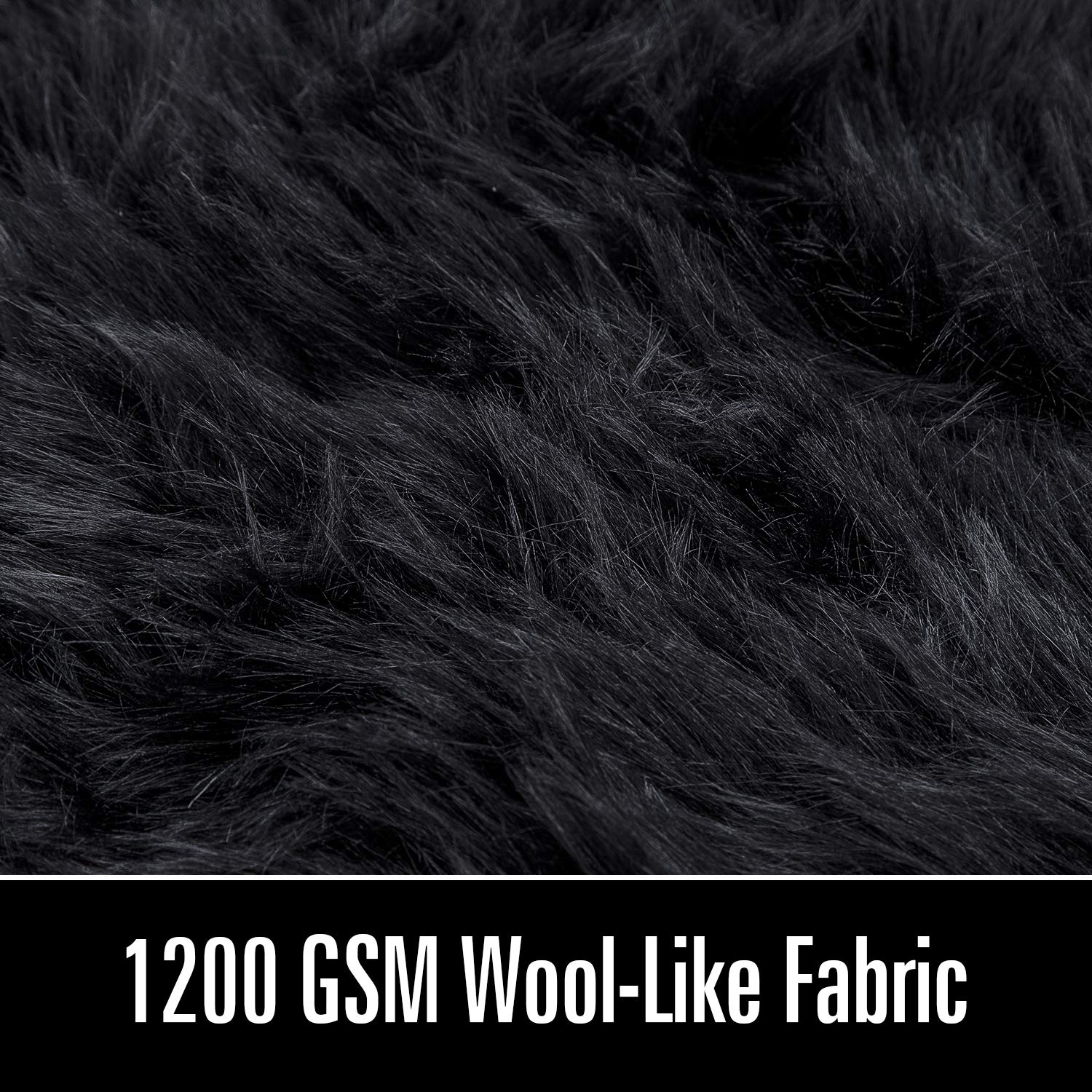 LOCHAS Soft Fluffy Faux Fur Rugs for Bedroom Bedside Rug 2x3 Feet, Washable, Furry Sheepskin Area Rug for Living Room Girls Room, Luxury Shag Carpet Home Decor, Beige