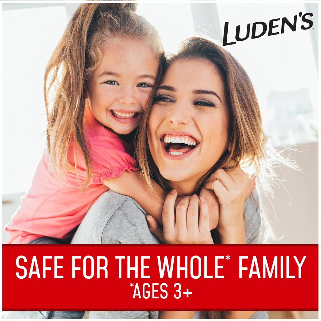 Luden's Sugar Free Wild Cherry Throat Drops, Sore Throat Relief, 25 Count (12 Pack)
