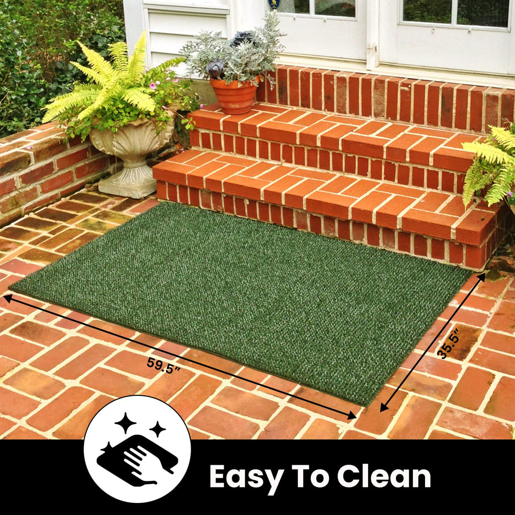 Clean Machine 10376913 Astroturf Dirt Trapper Doormat, 23.5" x 35.5", Flair Earth Taupe
