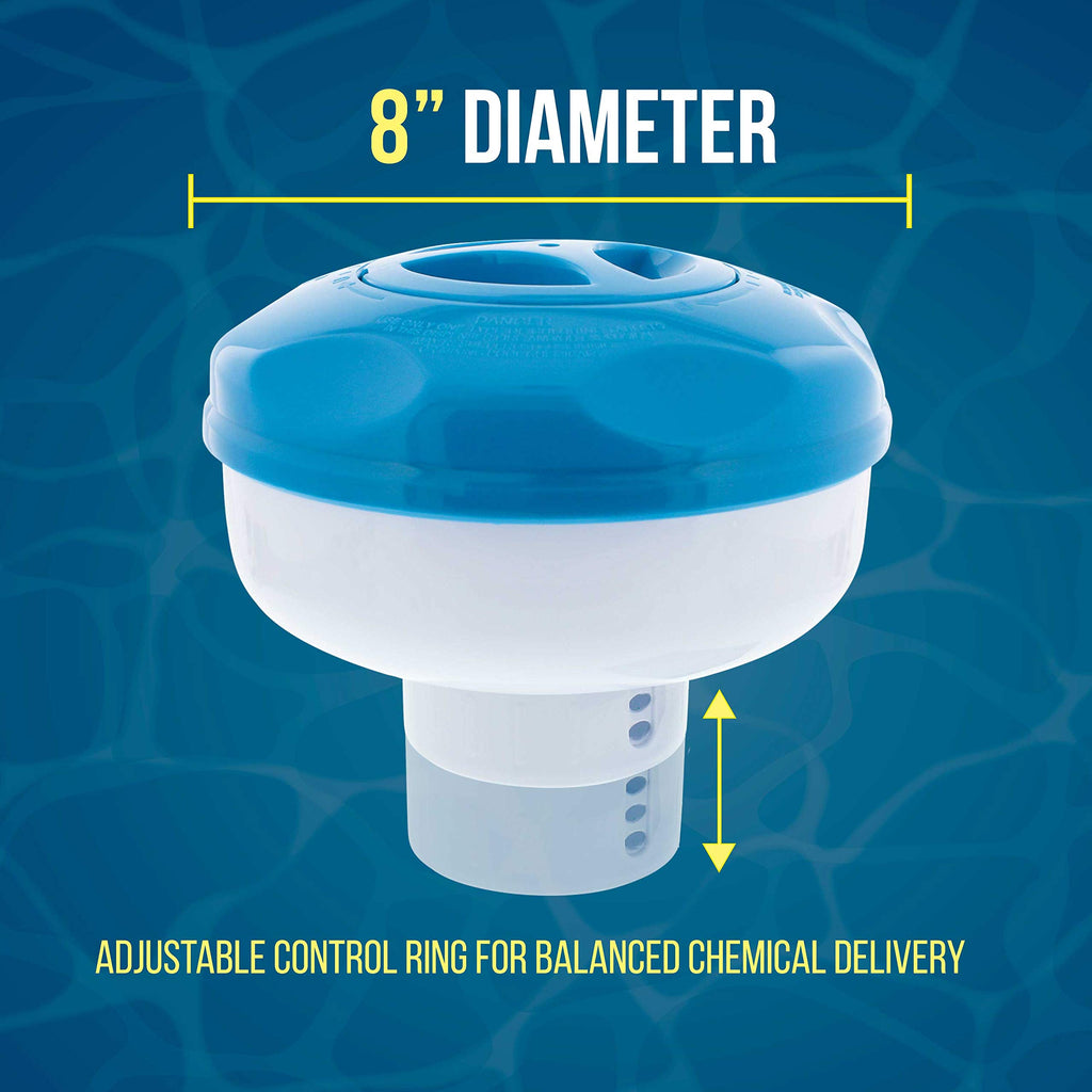 U.S. Pool Supply Pool Chlorine Floater, 3" Tablet Floating Dispenser