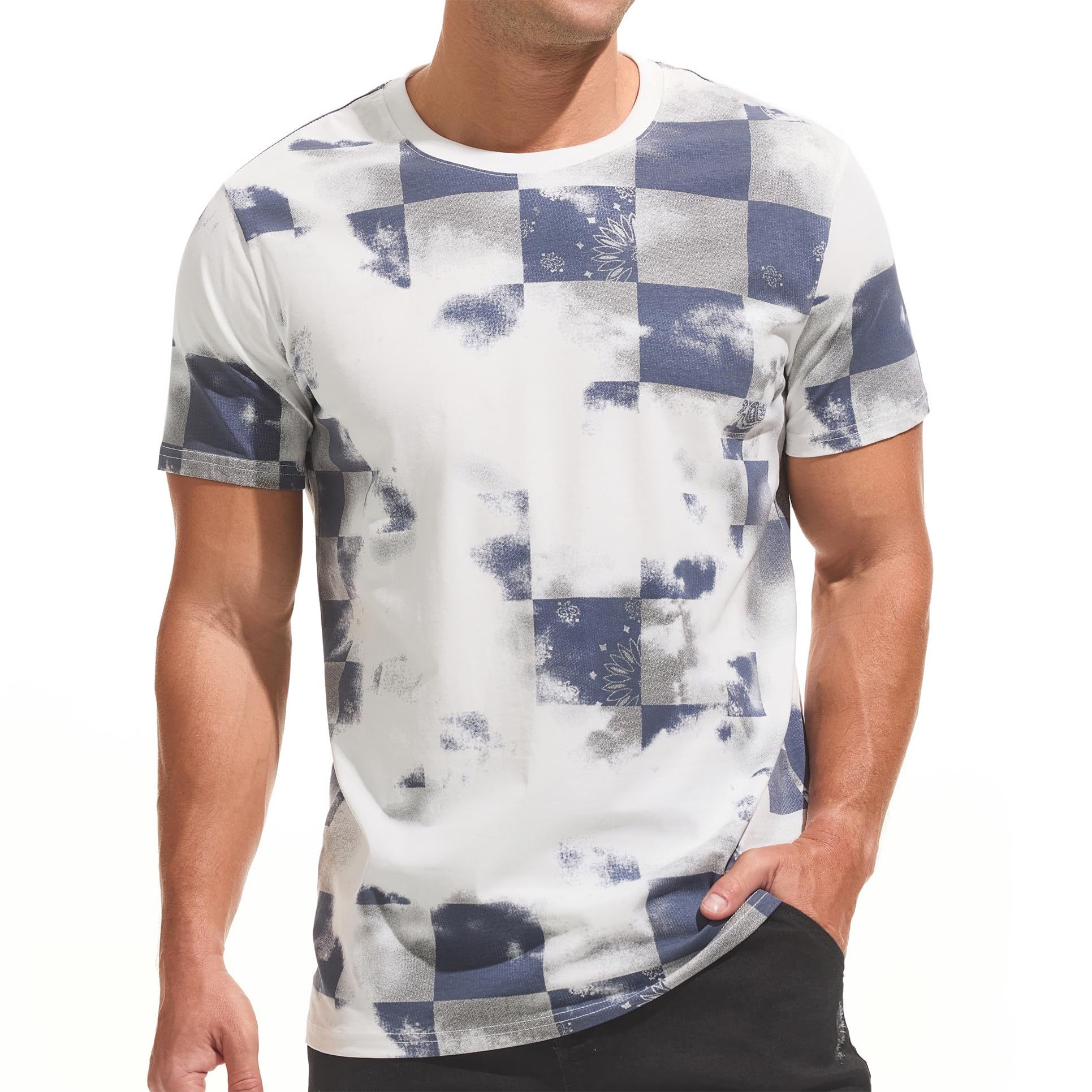 YININF Mens Hipster Hip Hop Short Sleeve Print T-Shirt Shirts Men