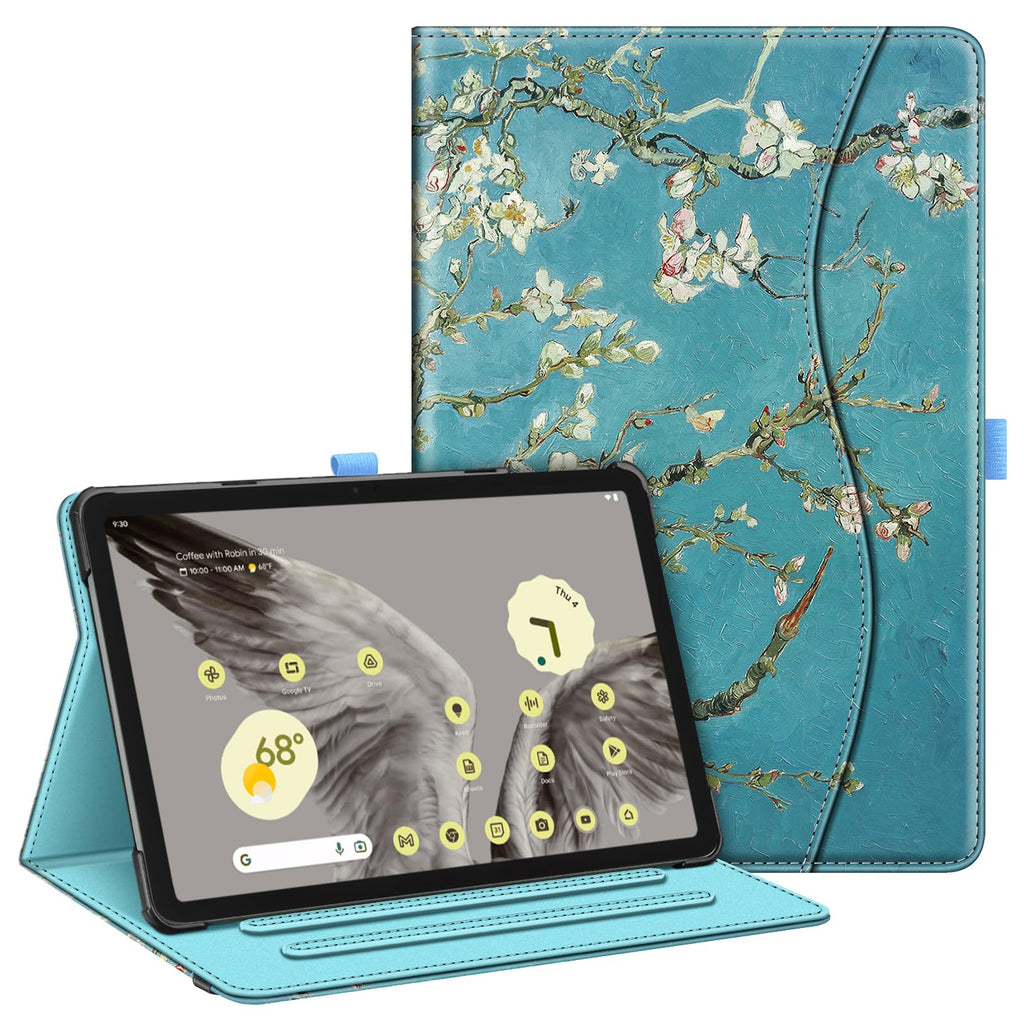 Fintie Case for Google Pixel Tablet 11 Inch 2023 Release, Multi-Angle Viewing Protective Stand Cover with Pocket & Pencil Holder Compatible with Charging Speaker Dock, Gray