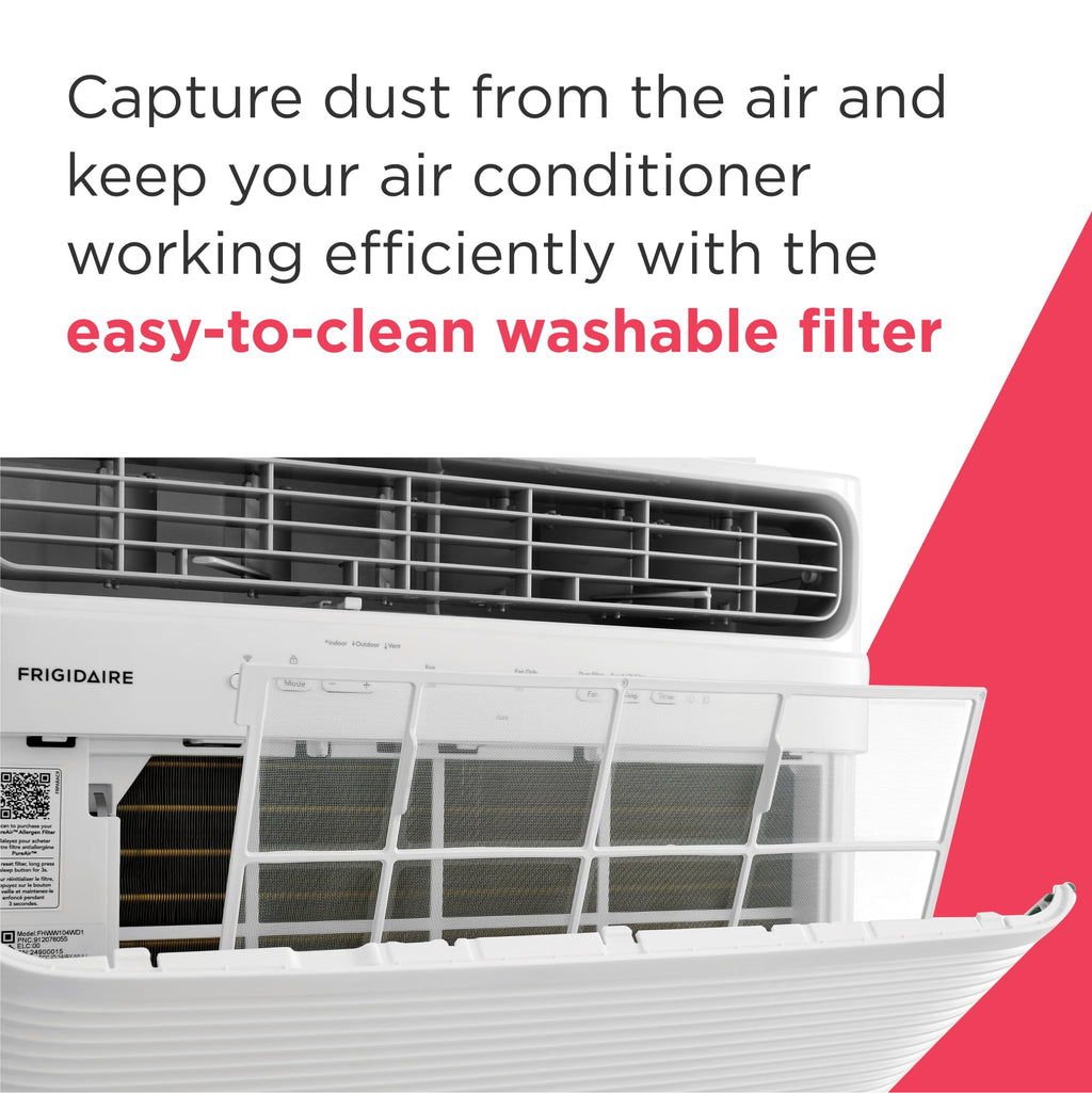 Frigidaire 8,000 BTU Smart Window Air Conditioner with Wi-Fi, Cools Up to 350 Sq. Ft., Remote Control, Quiet Operation, Eco Mode, 3 Fan Speeds, White
