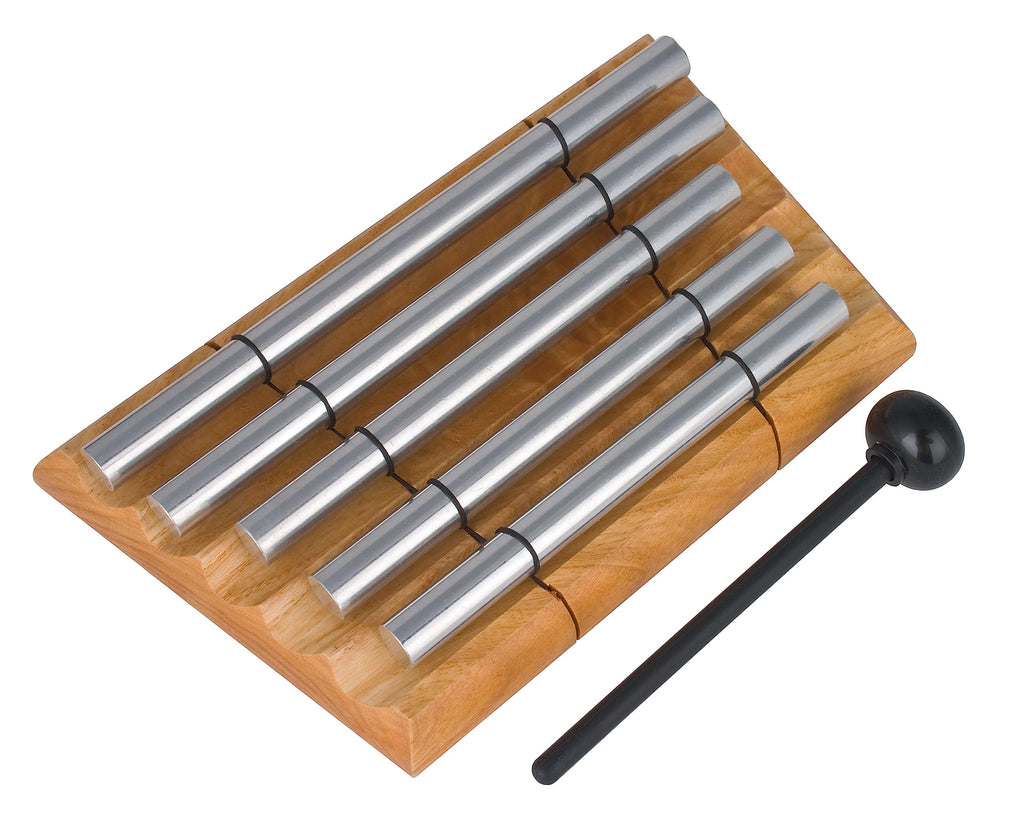 Woodstock Wind Chimes Zenergy Solo Hand Chime, Silver (7") Musically Tuned for Meditation, Yoga and Mindfulness, Bell Percussion Instrument For Teachers and Classrooms