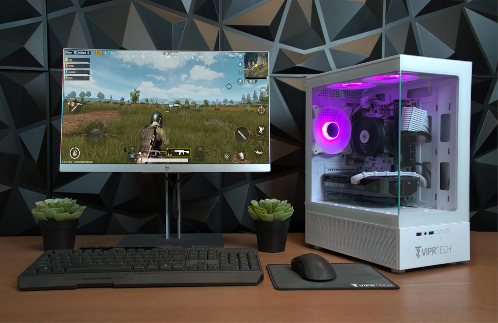 ViprTech Reaper 1.0 Gaming PC - AMD Ryzen 7 8700F (5.0Ghz Turbo), GeForce RTX 5060 Ti 8GB, 16GB DDR5, 1TB SSD, VR-Ready, WiFi BT USB-C, Win 11, Gaming Desktop Computer Prebuilt, Black