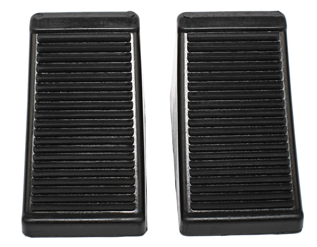 MaxxHaul 70073 Solid Rubber Heavy Duty Wheel Chock with Eyebolt (Pack of 2)