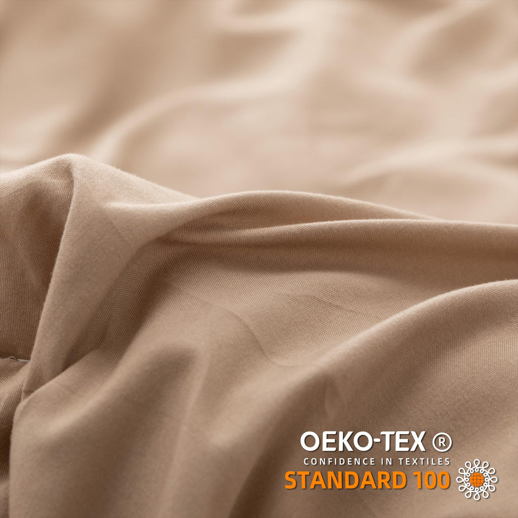 YIRDDEO Twin Comforter Set - Comforter Twin Size Bed with Ball Pom Fringe, Soft Bedding Set for All Seasons - 2 Pieces, 1 Comforter (66"x90") & 1 Pillow Sham(20"x26"), Beige