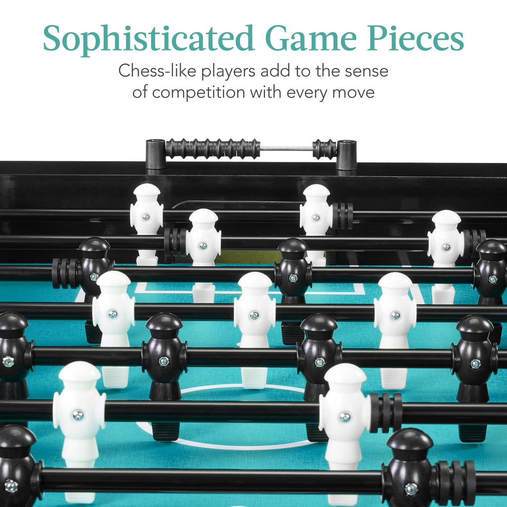 Best Choice Products Full Size 54 Inch Regulation Foosball Table for Home, Game Room - Includes 2 Balls, 2 Cup Holders
