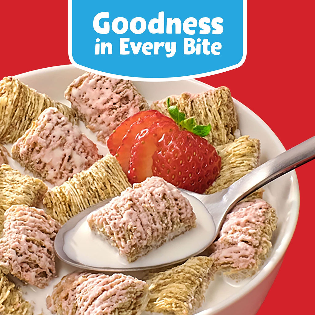 Kellogg's Frosted Mini-Wheats Cold Breakfast Cereal, High-Fiber, Whole Grain, Family Size, Original, 24oz Box (1 Box)
