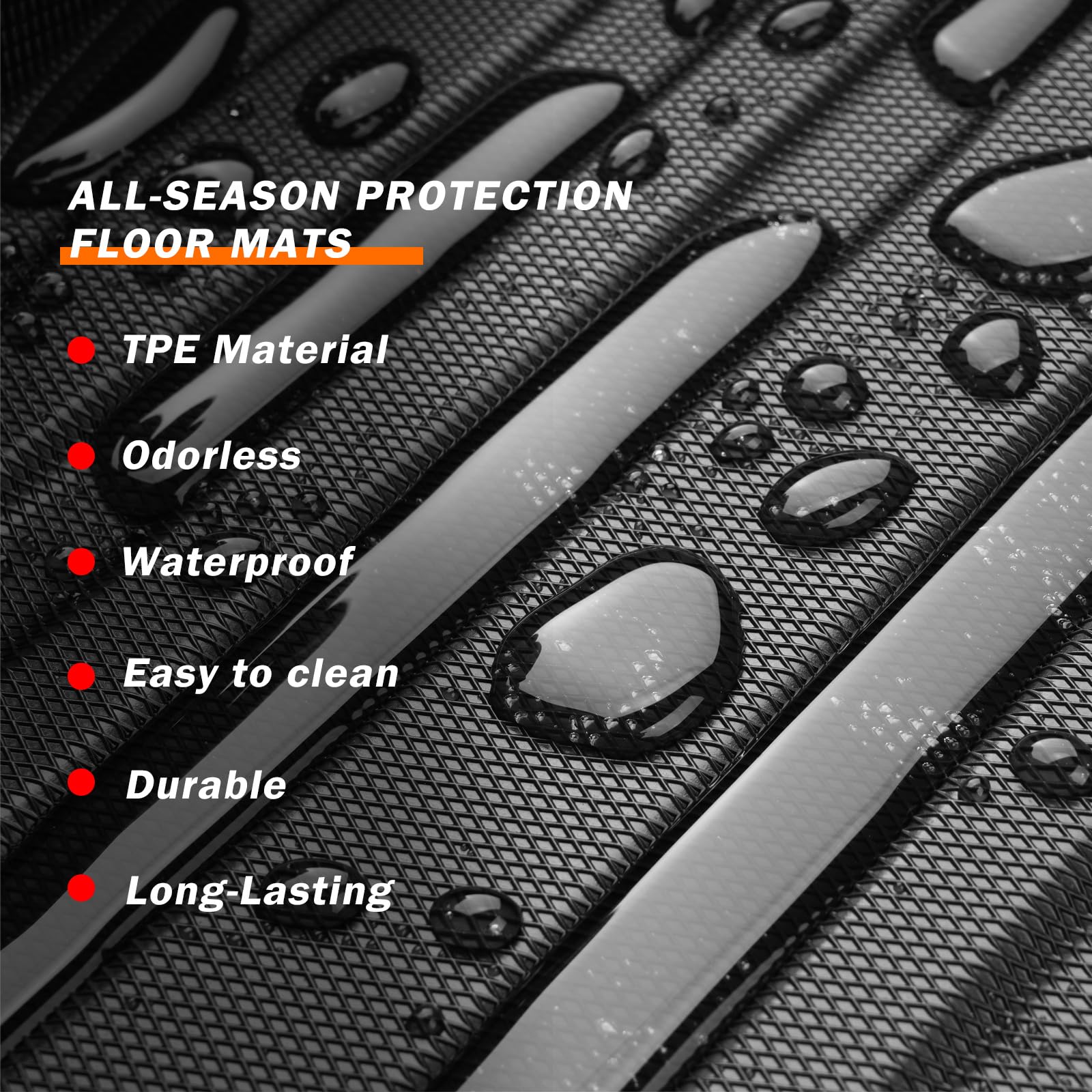 KUST Floor Mats for Tesla Model S Accessories 2012-2024 2025 (Not for Plaid/Long Range) Custom Fit Floor Liners A ll Weather Protection 1st & 2nd Row High Edge Non-Slip
