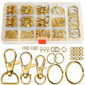 LEOBRO Keychain Making Kit, 265PCS Keychains Clips and Key Rings, Well Crafted Sturdy Key Chain Making Kit, Key Chain Rings, Keychains Hooks, for Key Chains, Lanyard, Jewelry Making, Crafts, Silver