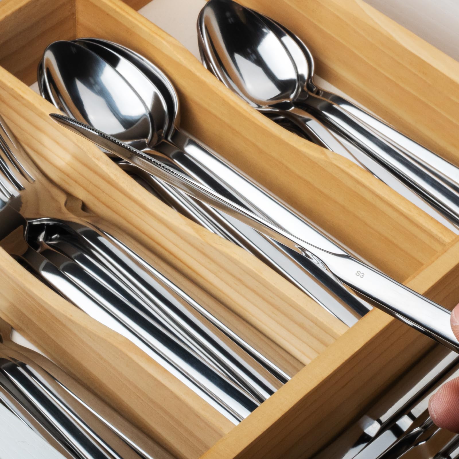 Alata Cube Black 20-Piece Forged Silverware Set Stainless Steel Flatware Set,Service for 4,Matte Satin Polished Cutlery Set,Dishwasher Safe