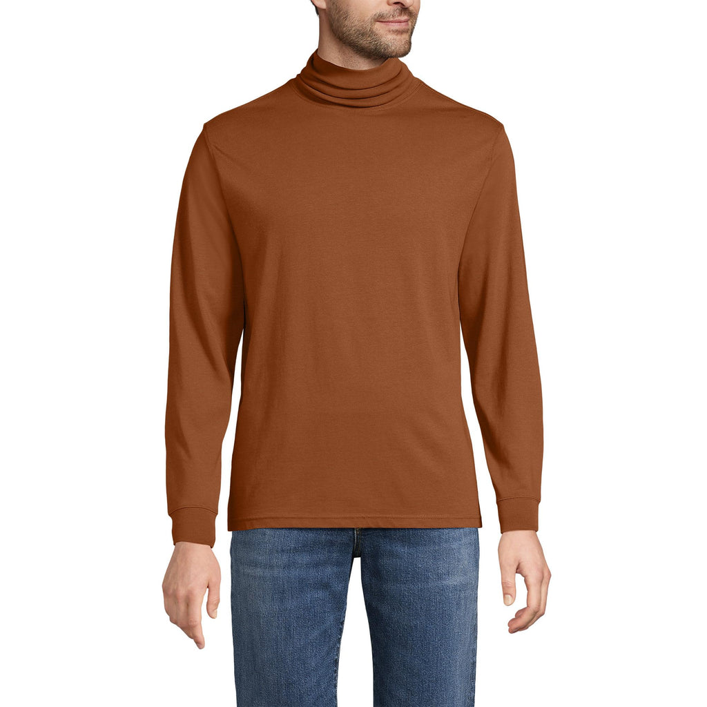 Lands' End Men's Super-T Cotton-Blend Turtleneck Shirt