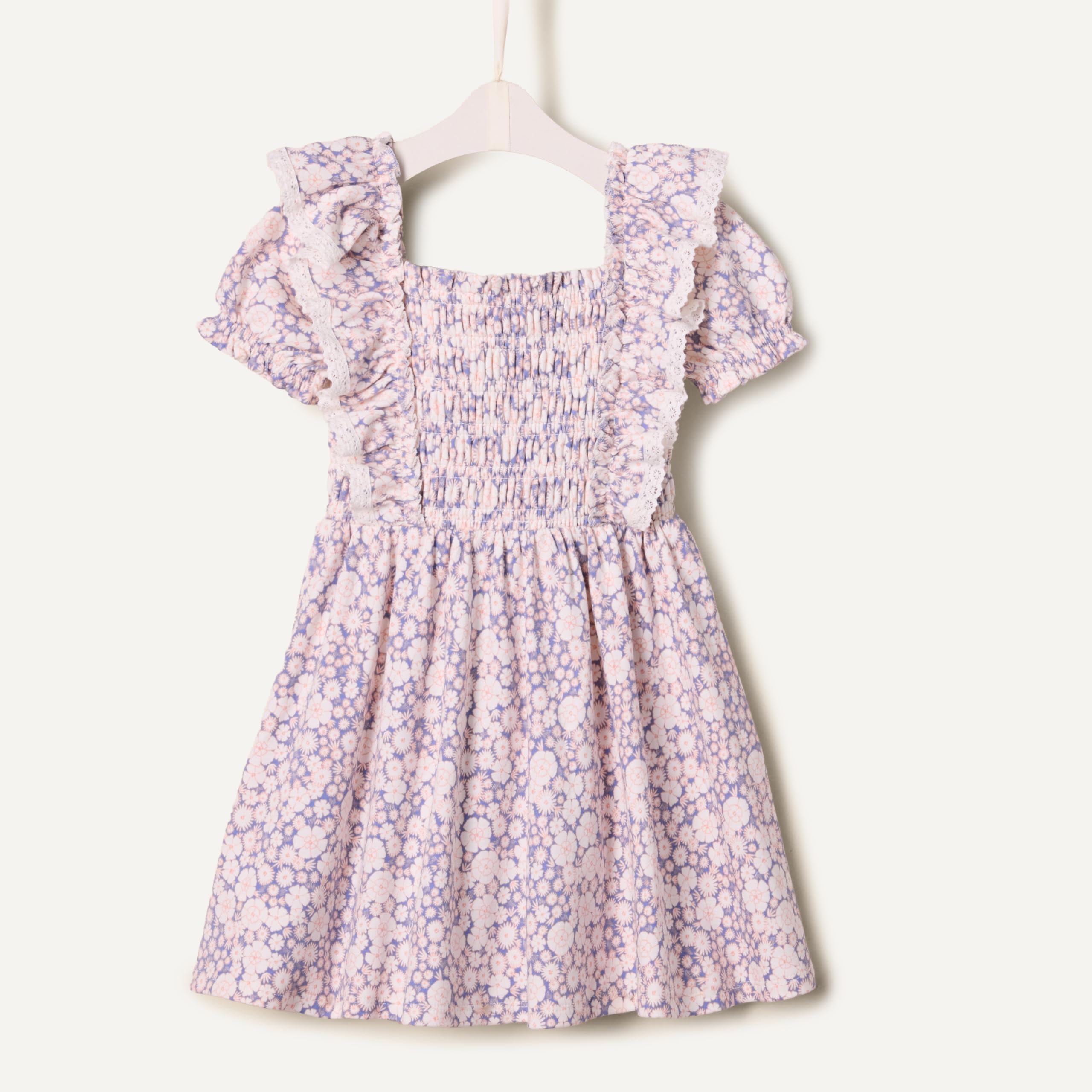 Amazon Essentials x Sofia Grainge Toddler and Baby Girls' Embroidered Knit Dress
