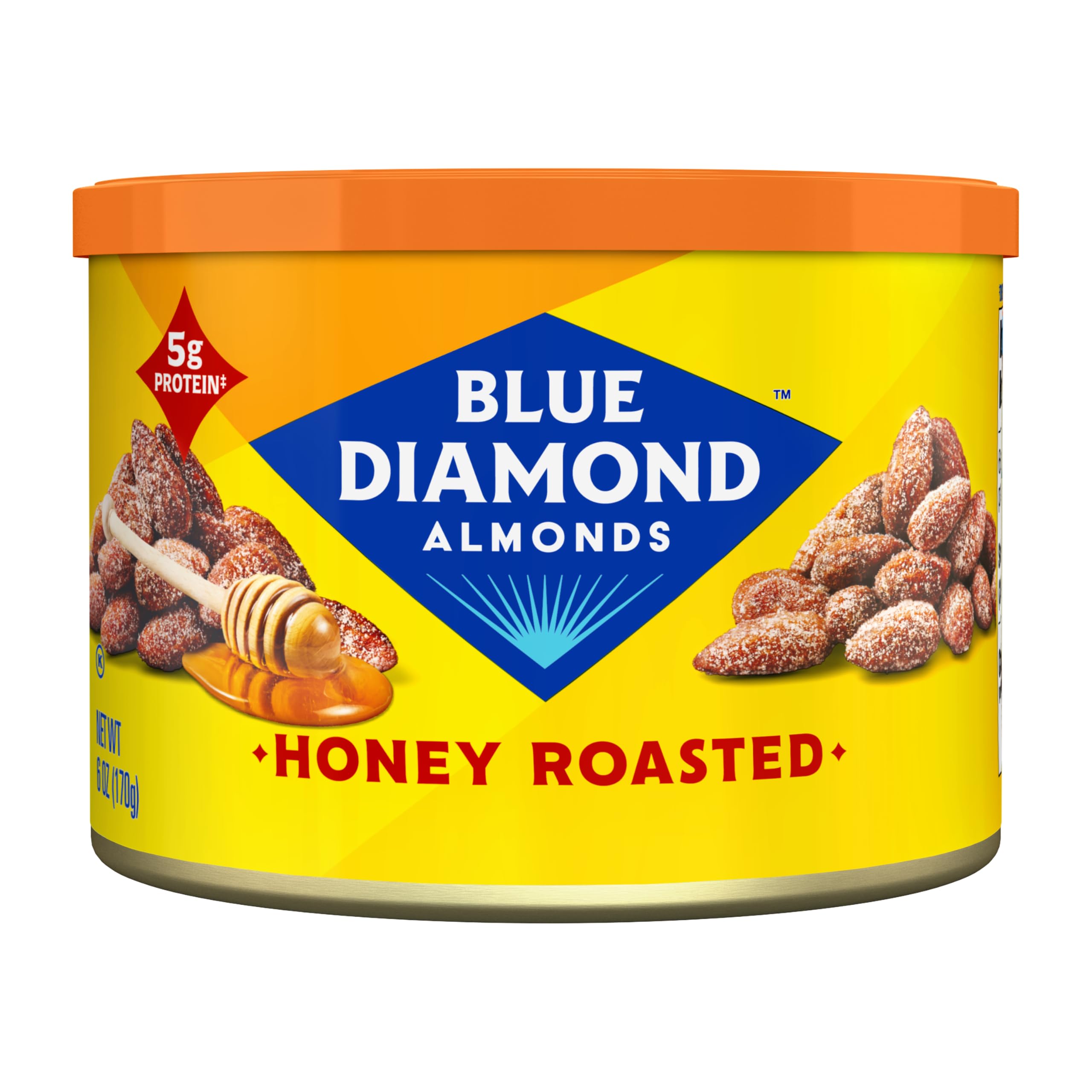 Blue Diamond Almonds Sriracha Flavored Snack Nuts, 6 Oz Resealable Can (Pack of 1)