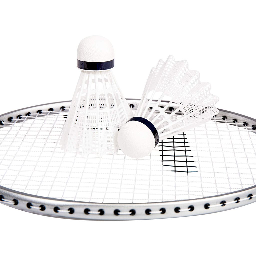Franklin Sports Badminton Racket + Birdie Set - Replacement Badminton Equipment for Kids + Adults - 2 Player - 4 Player Badminton Racket Sets