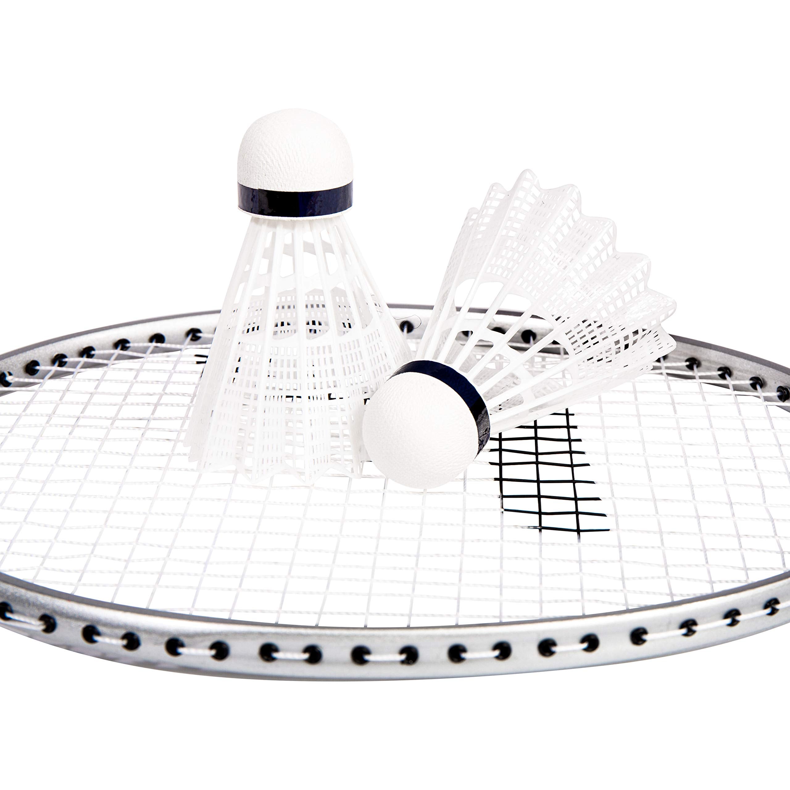 Franklin Sports Badminton Racket + Birdie Set - Replacement Badminton Equipment for Kids + Adults - 2 Player - 4 Player Badminton Racket Sets