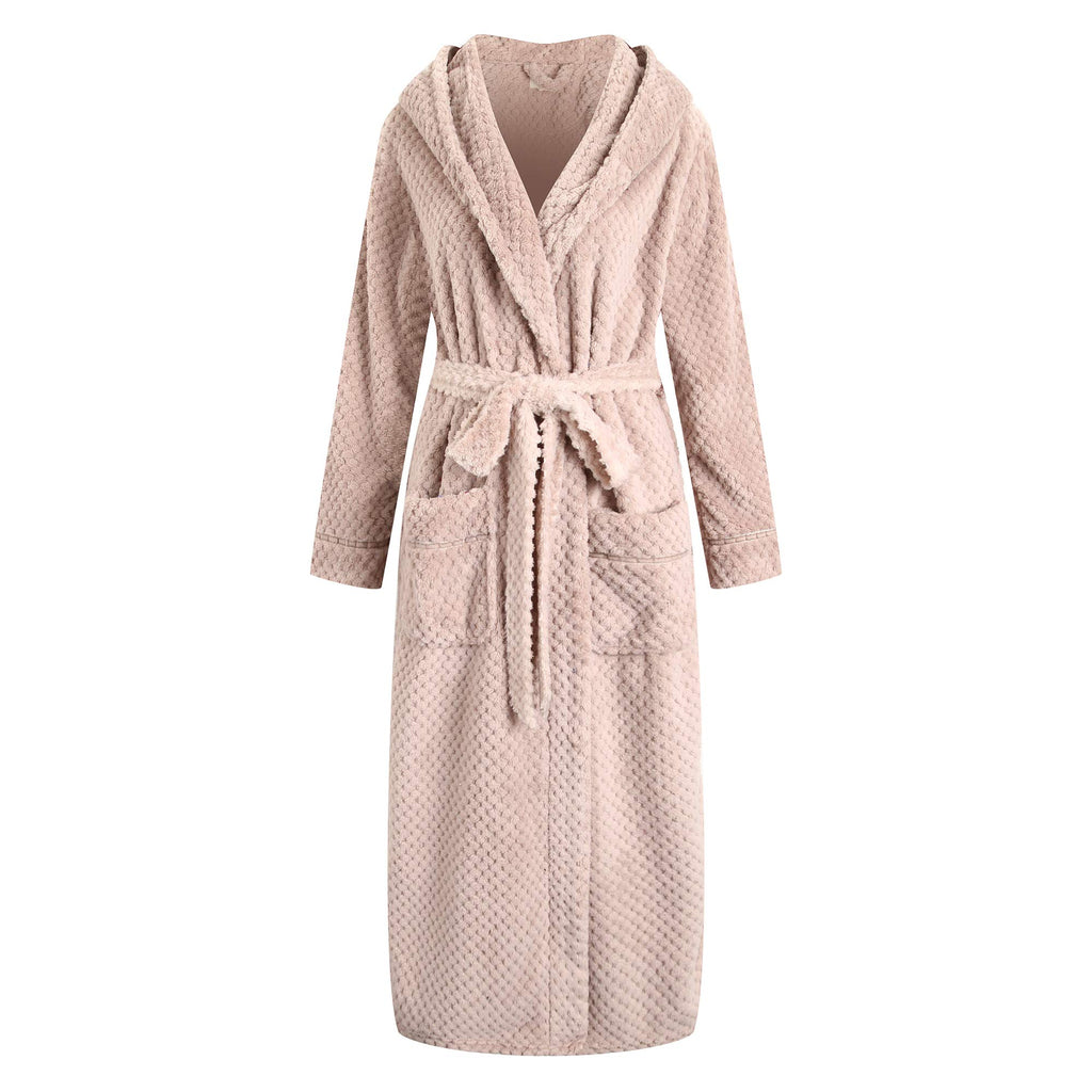 Richie House Women's Plush Soft Warm Fleece Bathrobe Robe RH1591