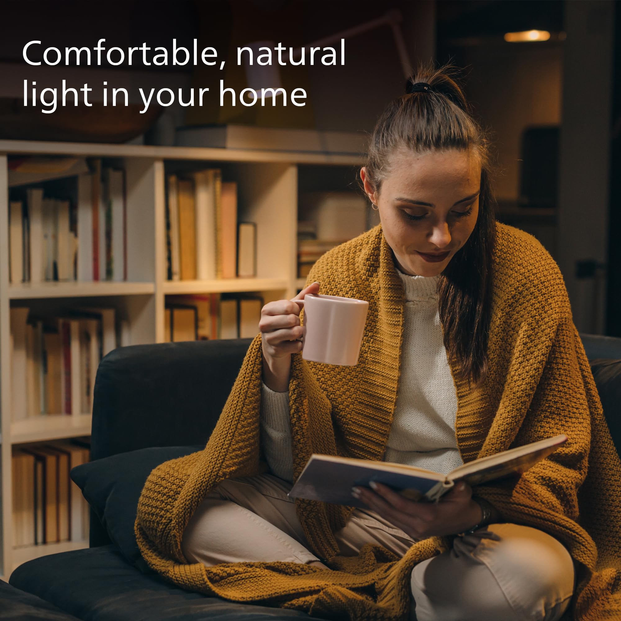Philips LED 100W A19 8-Pack Ultra Definition (2700K) 1500 Lumen (11.5W = 100W) Dimmable Frosted Flicker-Free Light Bulbs