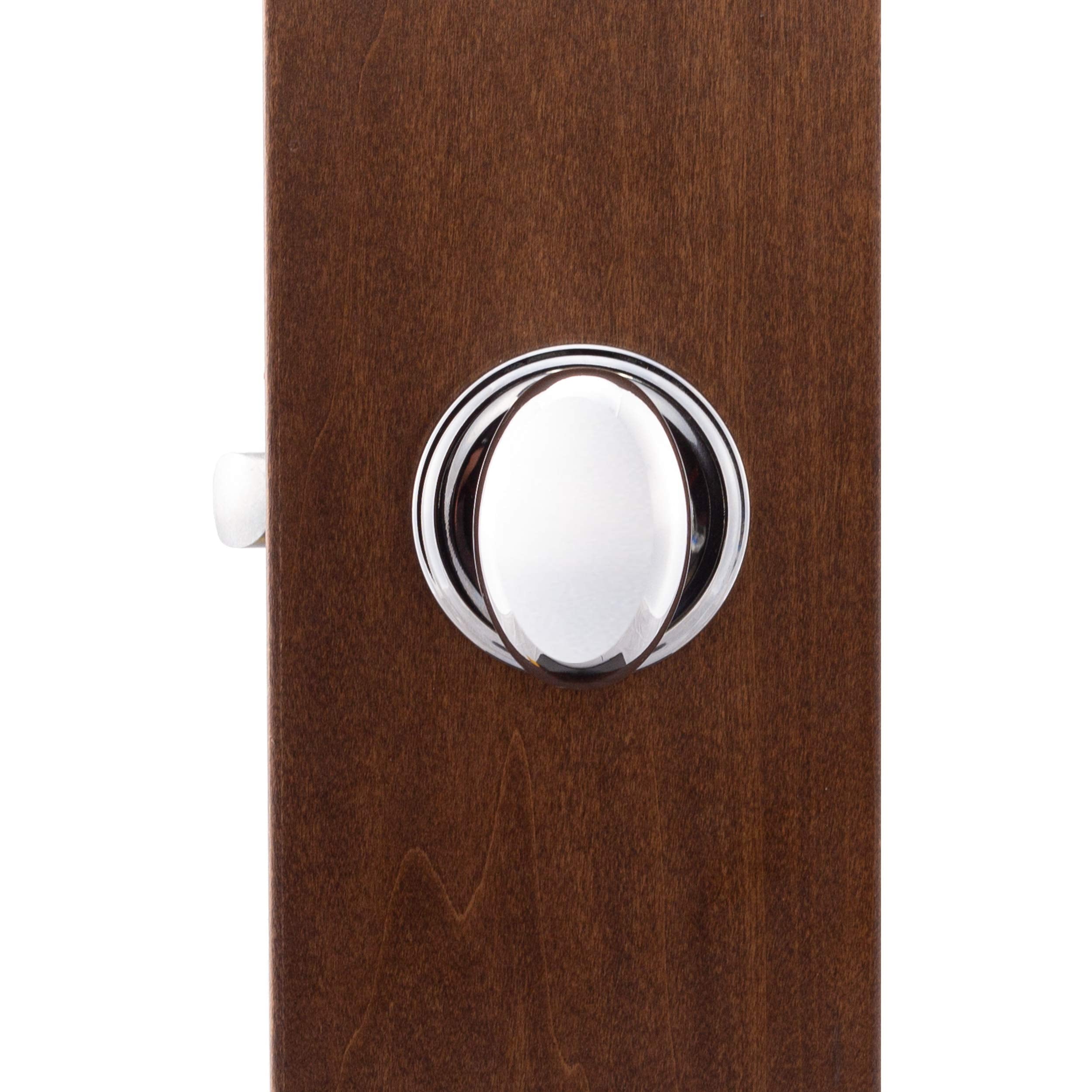 Copper Creek EK2090BC Egg Door Knob, Dummy Function, 1 Pack, in Black