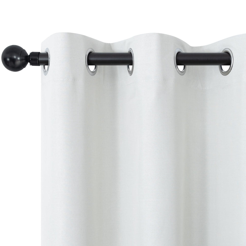 Short Small Linen Blackout Curtains 54 Inch Length 2 Panels Set for Bedroom Living Room Grommet 100% Black Out Linen Drapes Room Darkening Window Curtains 54 Inches Long Dark Gray