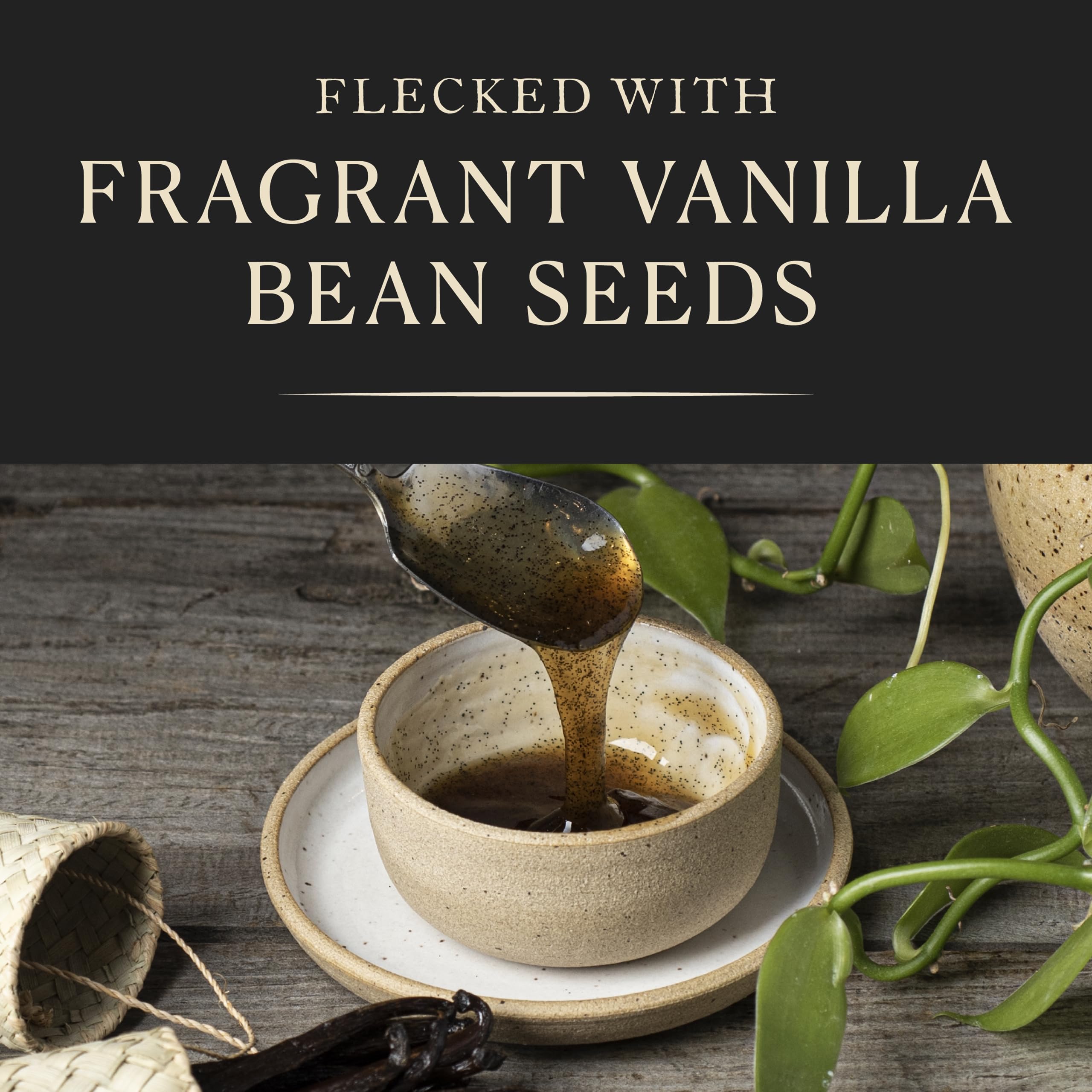 Cook's, Natural Vanilla Bean Paste, Gourmet Grade A Madagascar Premium Vanilla Made with Fresh Vanilla Beans for Baking and Cooking, 16 oz