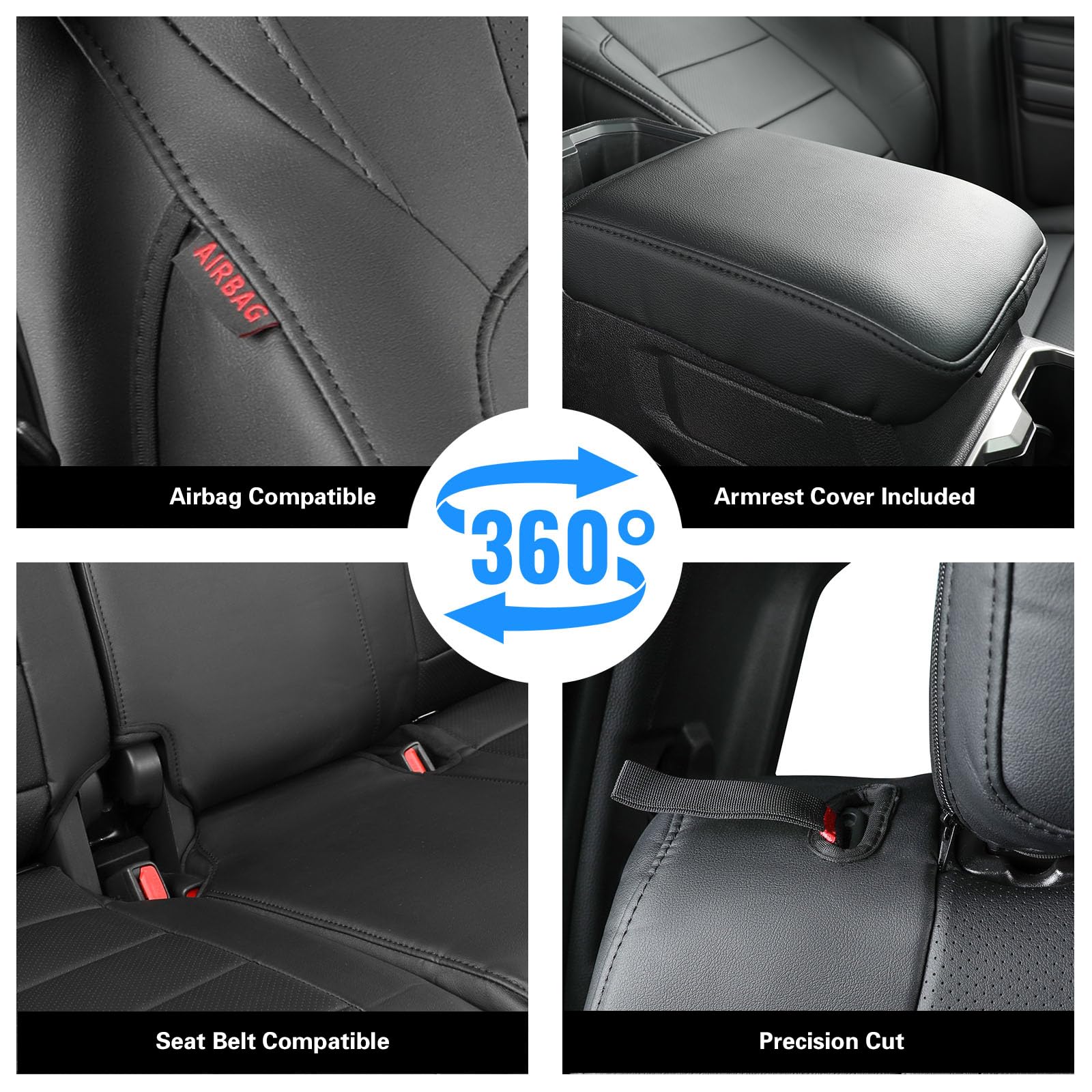 coverdream Front Seat Covers Custom Fit for Toyota Tacoma 2016 2017 2018 2019 2020 2021 2022 2023 SR SR5 TRD Series,Limited Pickup Truck,Breathable Seat Protector,Fit Like A Glove (Gray,2-Pack Only)
