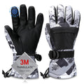 Ski Gloves,Snow Gloves Waterproof Winter Warm Cold Weather Touchscreen Gloves for Parent& Child Kids Skiing,Snowboarding