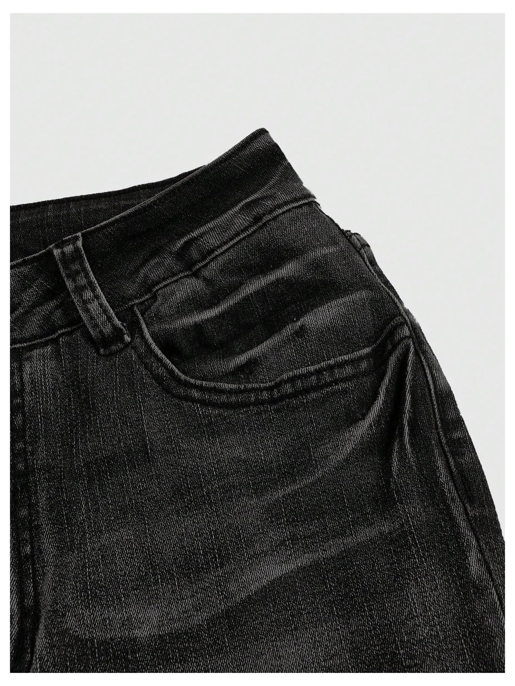 MakeMeChic Women's Bell Bottom Jeans Stretchy Flared Jeans Embroidered Y2K High Waist Denim Pants