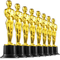 Bedwina Gold Trophy Award Mini Trophies Bulk - (Pack of 12) 6 Inch Tall Plastic Golden Statue Award, Party Themed Decorations, Winners or Appreciation Gifts Game Prizes for Adults & Kids
