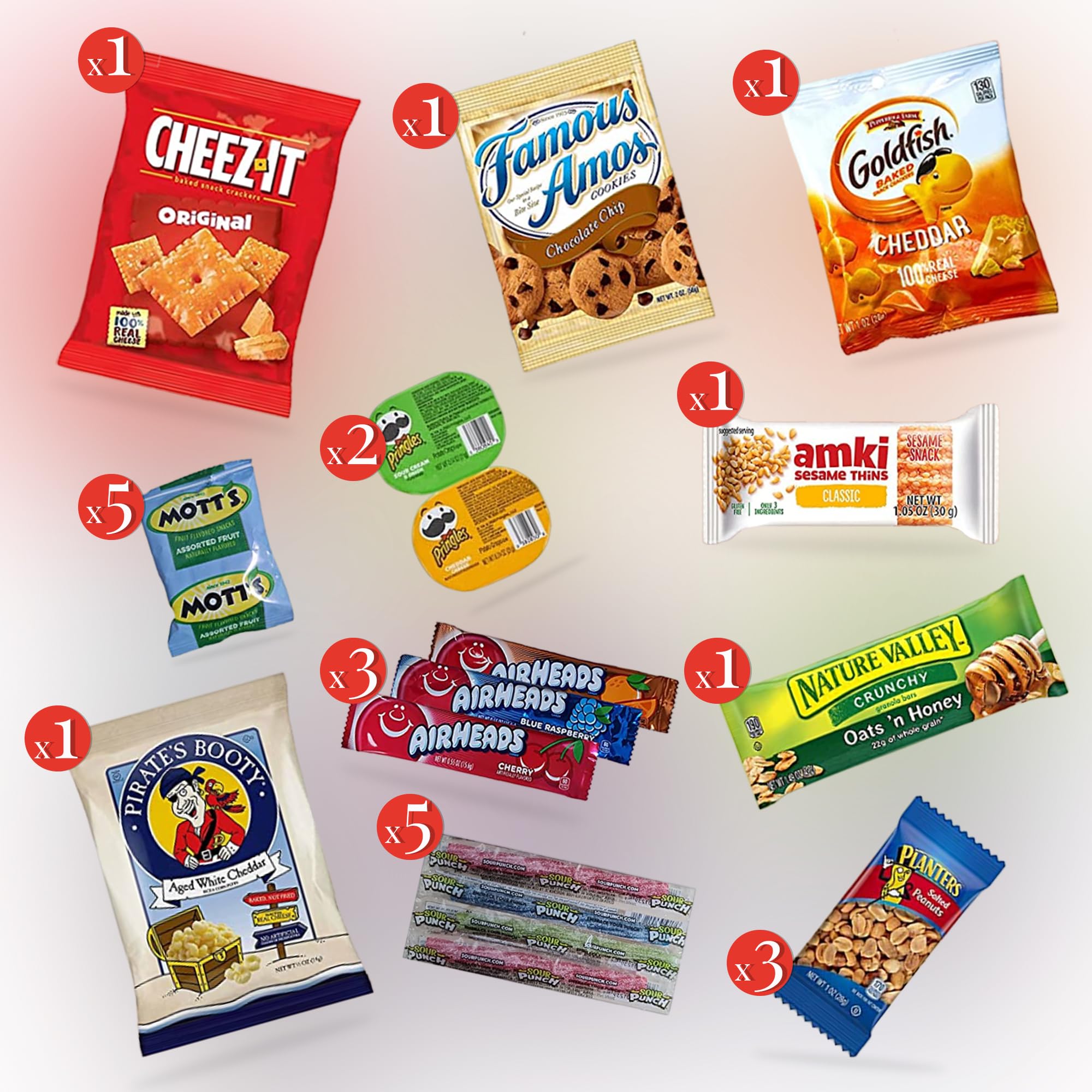 Jumbo Jumble Snack Box (25 Count) Gift Care Package Snacks Variety Pack for Adults Teens Kids Men Women school College Office Birthday (Healthy Set)