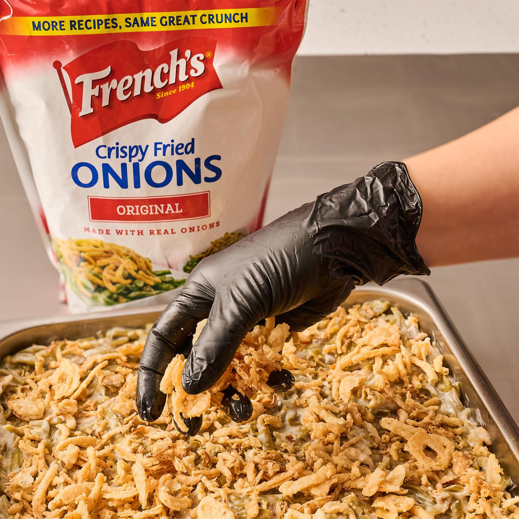 French's Original Crispy Fried Onions, 24 oz - One 24 Ounce Bag of Crunchy Fried Onions to Sprinkle on Salads, Potatoes, Chicken, Burgers and Green Bean Casseroles