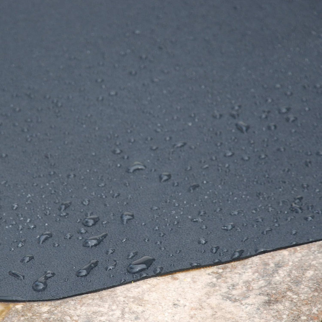 VersaTex Multi-Purpose Recycled Rubber Floor Mat for Indoor or Outdoor Use, Utility Mat for Entryway, Tool Bench, Garage, Under-Sink, Patio, and Door ; 24" x 36", Black