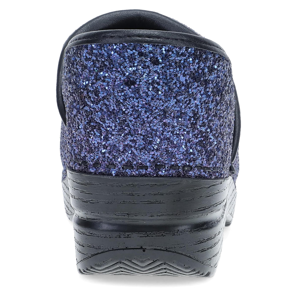 Dansko Professional Glitter Slip-On Clogs for Women – Rocker Sole and Arch Support for Comfort – Shiny and Stylish Glitter Uppers