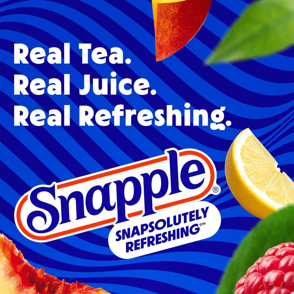 Snapple Apple Juice Drink, 16 fl oz recycled plastic bottle, 6 pack