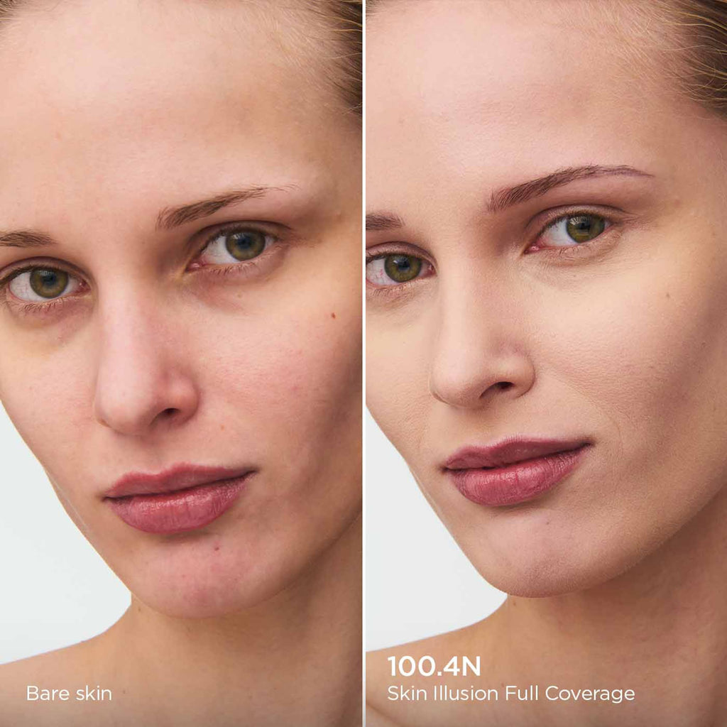 Clarins Skin Illusion Longwear Full Coverage Foundation|Luminous Matte Finish|24H Hold and 24H Hydration|Natural Looking|Transfer, Sweat and Smudge Proof| Contains Hyaluronic Acid|1 Fl Oz