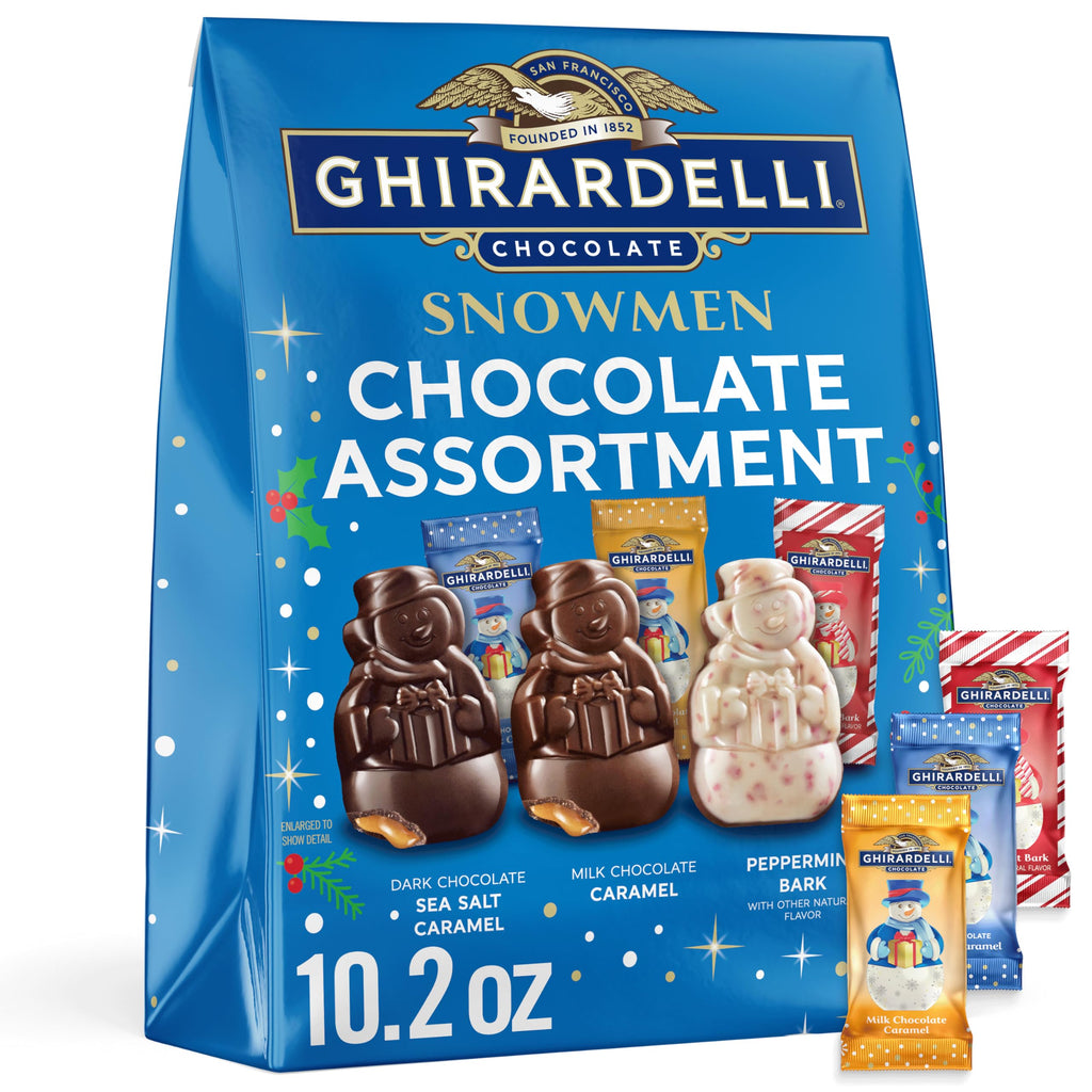 Ghirardelli Peppermint Bark Collection, Holiday Chocolate Assortment, Dark and White Chocolate with Peppermint, 10.4 oz
