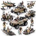 56-in-1 Army Men Toys for Boys 4-7 6-8 8-12, Military Truck/Helicopter/Kayak Boat/Motorcycle/Army Men Action Figures/Weapon Gears, Army Toys for Boys Kids Birthday Gifts Party Favors