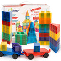 cossy 120Pcs Magnetic Tiles Magnetic 3D Building Blocks Set Educational Construction Toys for 3 4 5 6 7 8 Year Old Boy and Girl with Stronger Magnets, Educational Toys, Recreational, Conventional