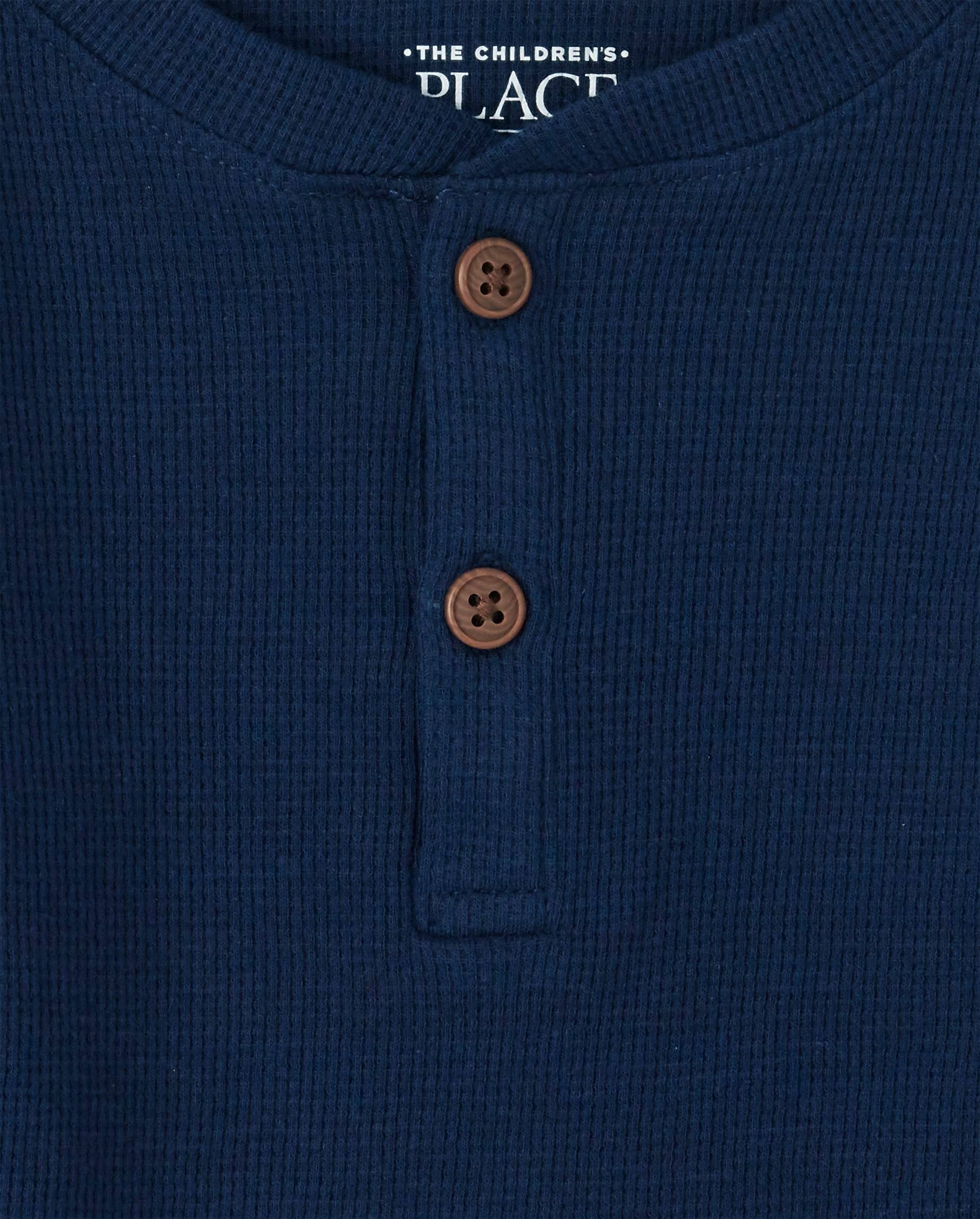 The Children's Place Boys and Toddler Long Sleeve Thermal Henley Shirt