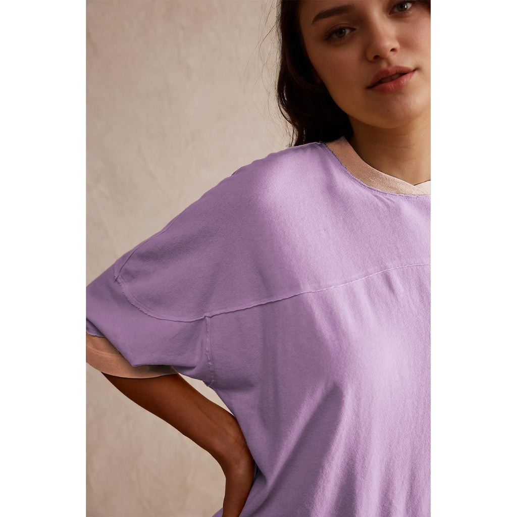 Songling Womens 3/4 Length Sleeve Casual Loose Fit Summer Tee Shirt Basics Cotton t Shirts Trendy Tops