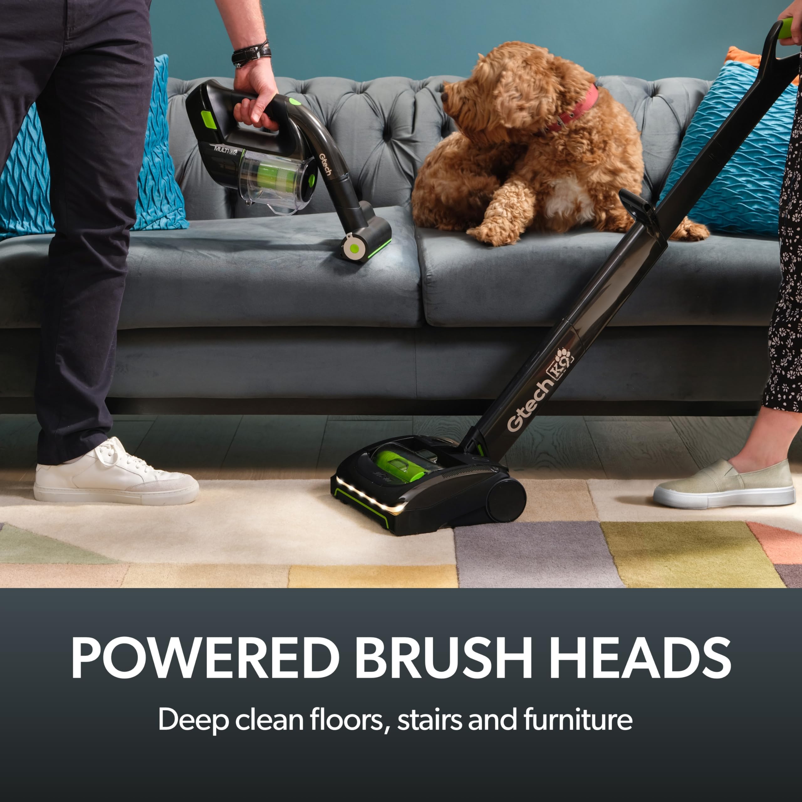 Gtech System Platinum Bundle Vacuum Cleaner Bundle - Includes the AirRam Platinum Upright and the Multi Platinum Handheld - Rechargeable 22V Lithium Ion Battery - Anti-Hair Wrap